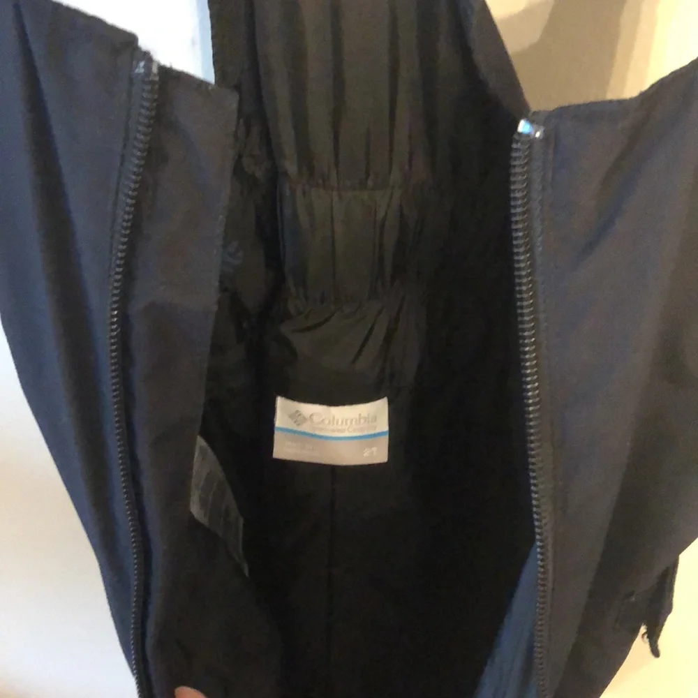 Columbia Omni Tech Snow Bib Pants Black Size 2T Adjustable Winter Ski Snow Pants